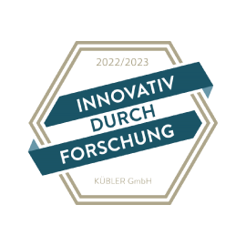 Logo Innovation durch Forschung 2022 / 2023 KÜBLER GmbH