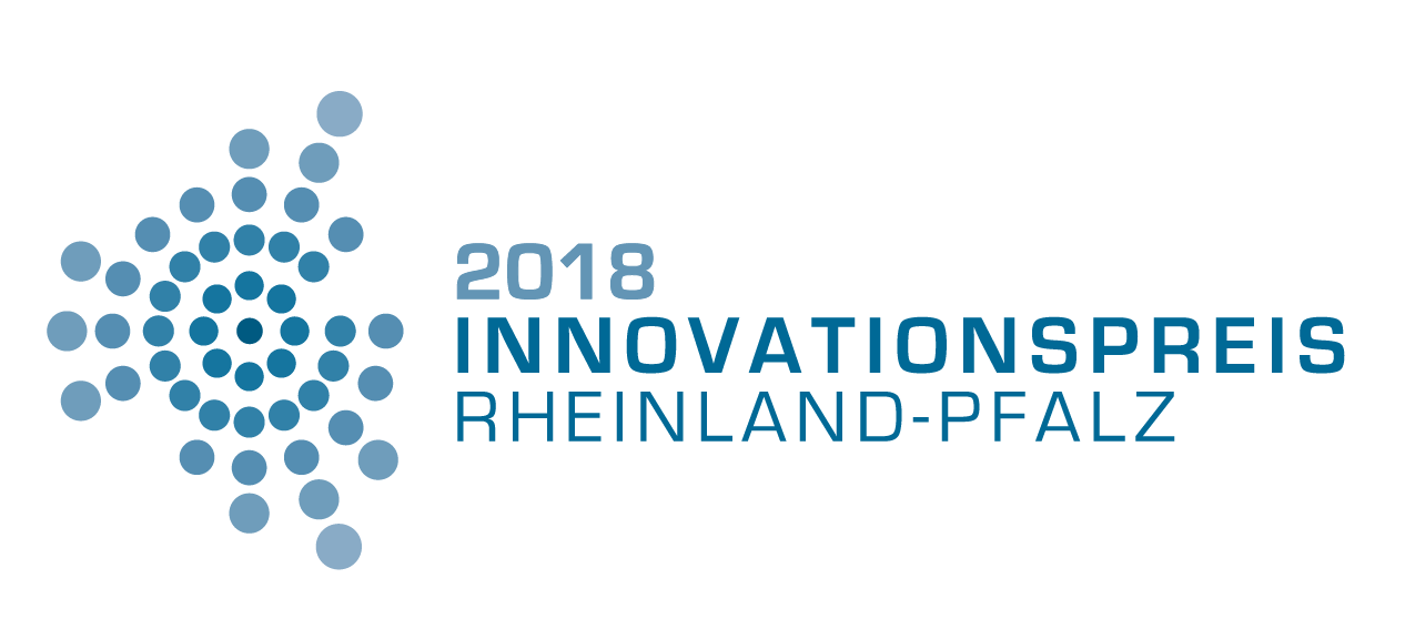 Logo des Innovationspreises des Landes Rheinland-Pfalz im Jahr 2018