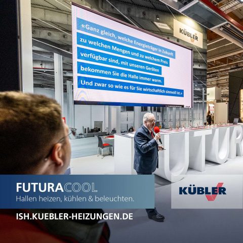 Messestand von KÜBLER Heizsysteme.