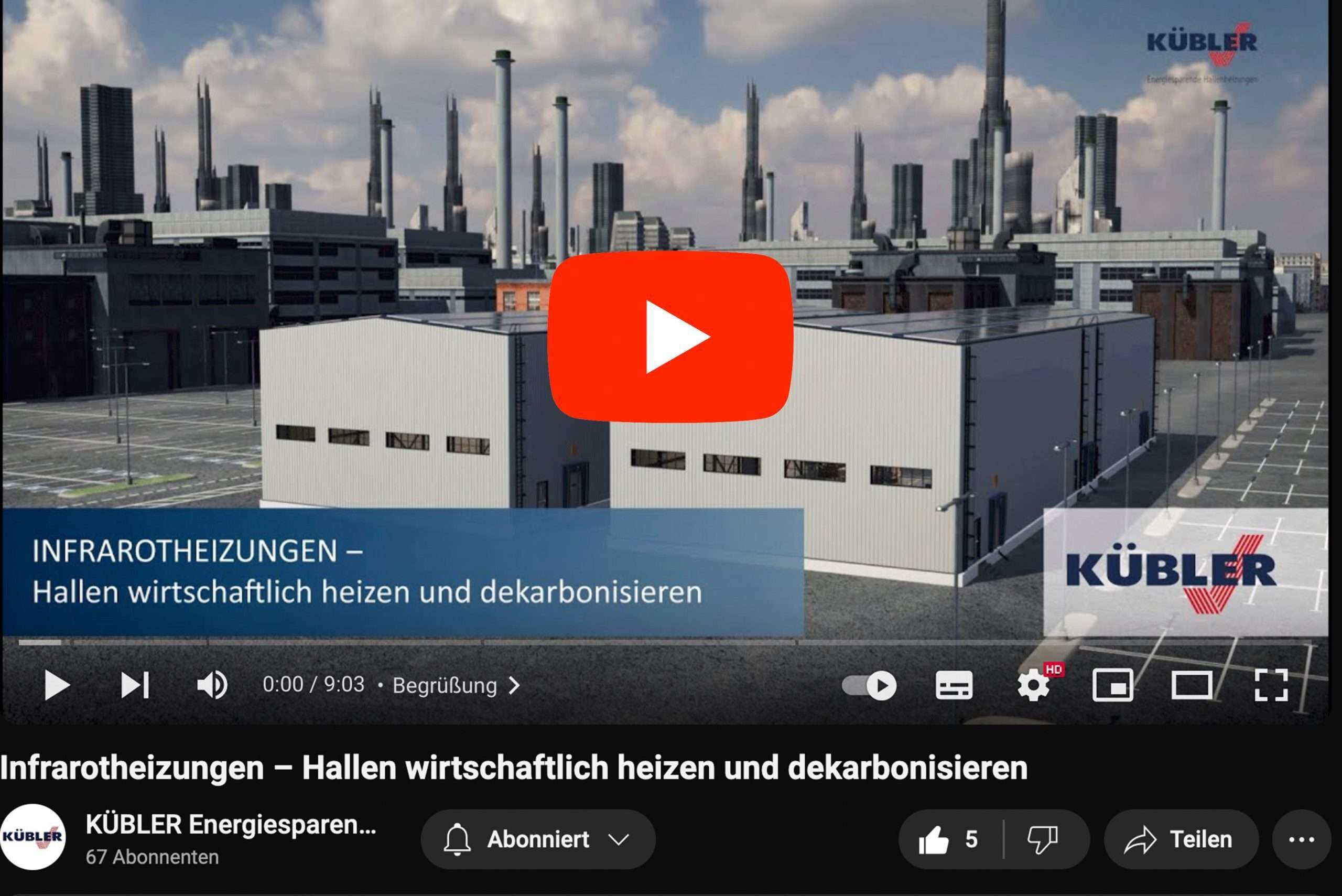 YouTube-Video über energieeffizientes Heizen