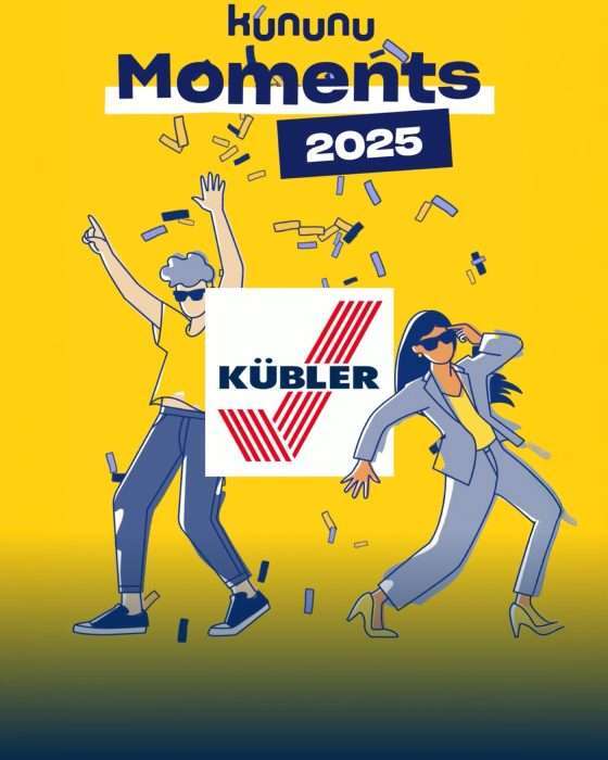 Kununu Moments 2025 Feier mit Kübler Logo