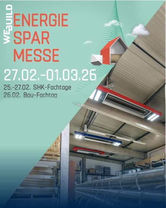 Werbeplakat für Energiesparmesse 2026 in Deutschland