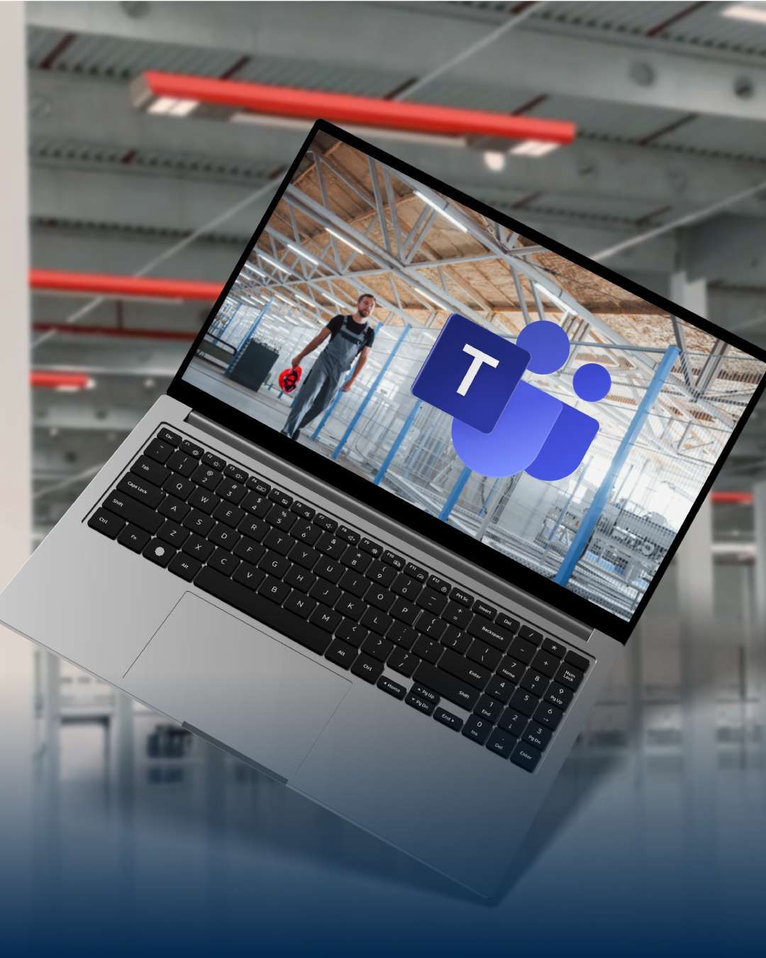 Kübler közösségi média grafika a gazdaságos csarnokfűtésről