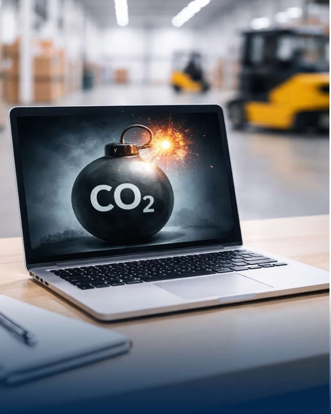 Kübler Instagram-Beitrag mit Informationen zu energieeffizienter Hallenheizung